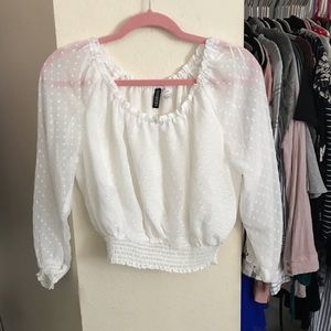 White long sleeve blouse